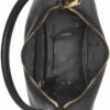 DKNY Abby Hobo Sac bandoulière femme Noir Doré élégant-3