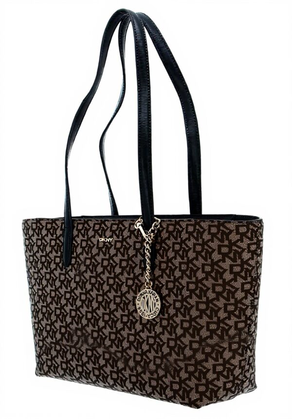 Cabas DKNY Bryant Zip Tote M Chino Charbon Femme