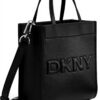 Sac bandoulière DKNY Carter Mini Tote Noir Argent femme