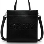 Sac bandoulière DKNY Carter Mini Tote Noir Argent femme