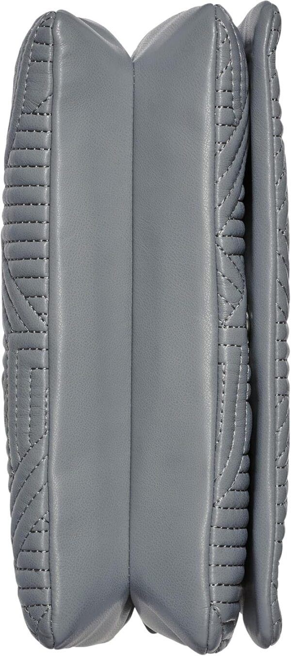 DKNY Sac Bandoulière Femme Grand Rabat Gris Foncé Noir-2