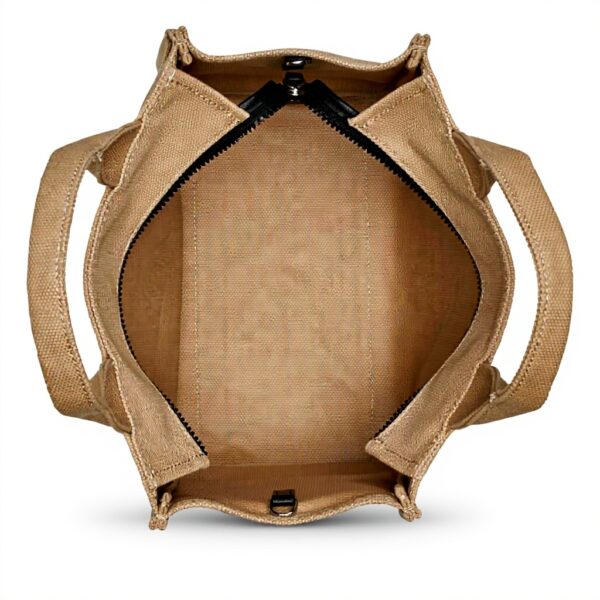 DKNY Fourre-tout Durable Cabas Femme Kaki Clair Noir