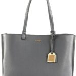 Sac à main DKNY Alya Tote Femme Gris Foncé Noir Doré-0