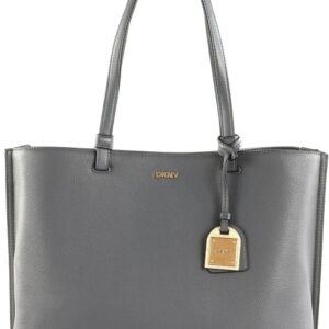 Sac à main DKNY Alya Tote Femme Gris Foncé Noir Doré-0