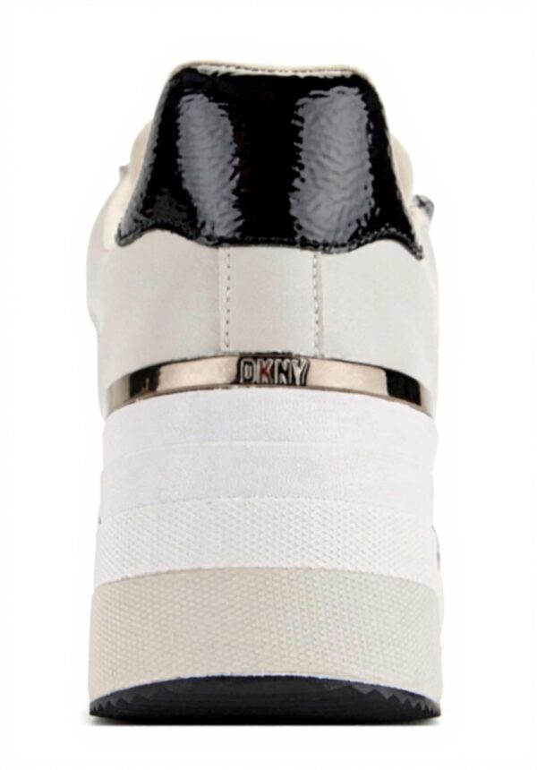 Baskets mode DKNY Kai Lace-up Wedge cuir femme