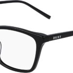 Lunettes de soleil DKNY femme noir design épuré ergonomique-0