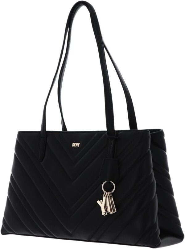 Sac Fourre-Tout DKNY Madison Cuir Nappa d'agneau Noir Doré-1