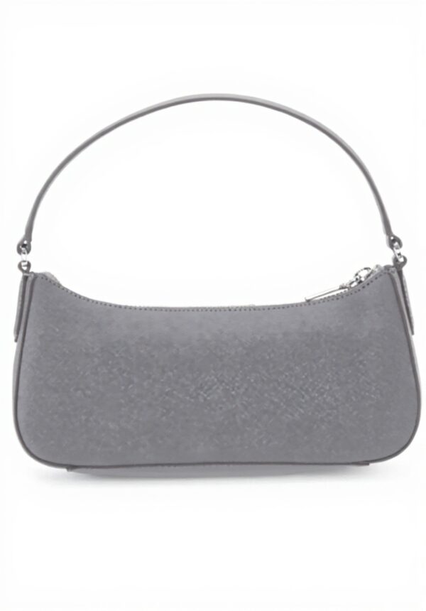 Sac bandoulière mini DKNY femme cuir gris porté main