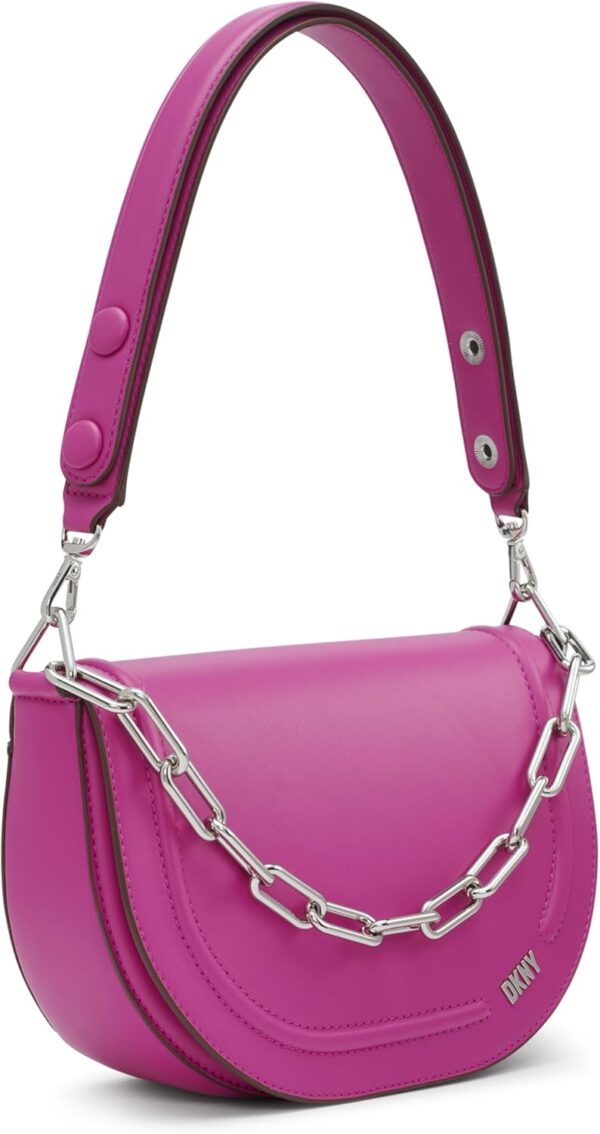 Sac bandoulière DKNY Orion Convertible Flap cuir grainé-4