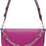 Sac bandoulière DKNY Orion Convertible Flap cuir grainé-0