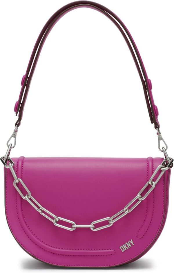 Sac bandoulière DKNY Orion Convertible Flap cuir grainé-0