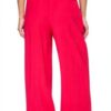 Pantalon en Sergé Givré Femme DKNY Noir Rose Amalfi