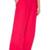 Pantalon en Sergé Givré Femme DKNY Noir Rose Amalfi