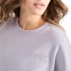 Pull Femme DKNY Logo Brodé Col Rond Poches Confortable-4
