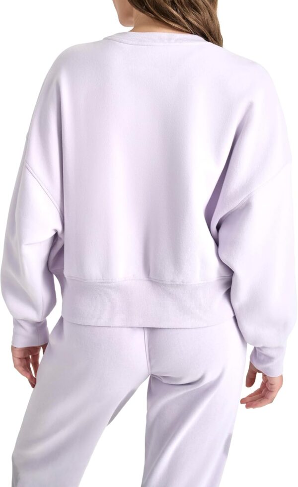 Pull Femme DKNY Logo Brodé Col Rond Poches Confortable-5