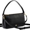 Sac bandoulière DKNY Irina Femme Cuir Noir Or
