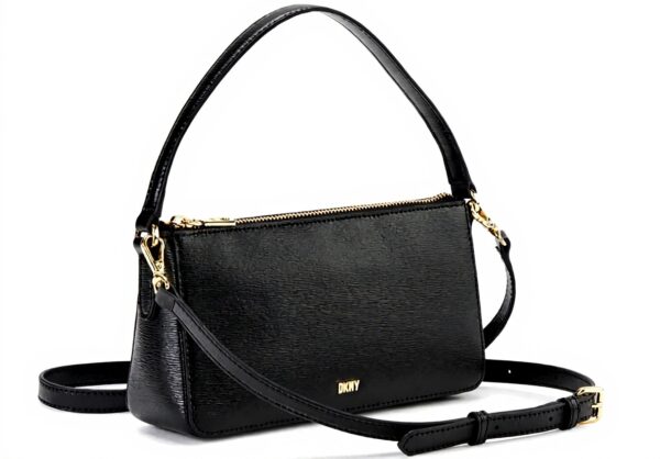 Sac bandoulière DKNY Irina Femme Cuir Noir Or
