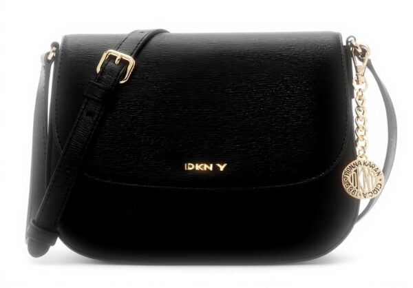 Sac bandoulière DKNY Bryant Noir doré contemporain femme