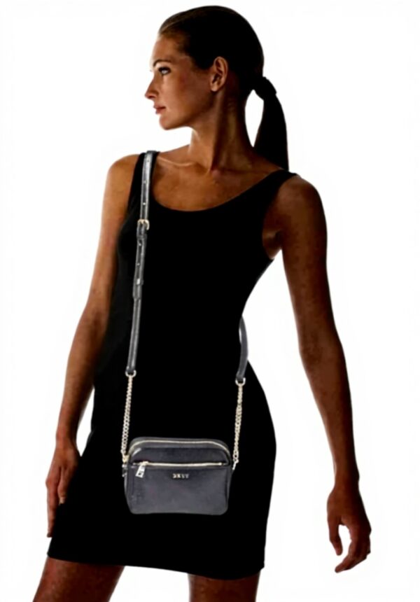 Sac bandoulière DKNY femme noir compact design qualité