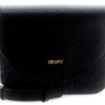 Sac bandoulière DKNY Felicia Flap Crossbody Noir Logo