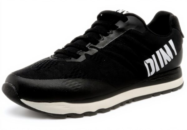 Baskets mode DKNY Femme Jaxson Noir Blanc confortable