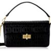 Sac à main DKNY Jojo 23 cm Noir Doré porté main femme