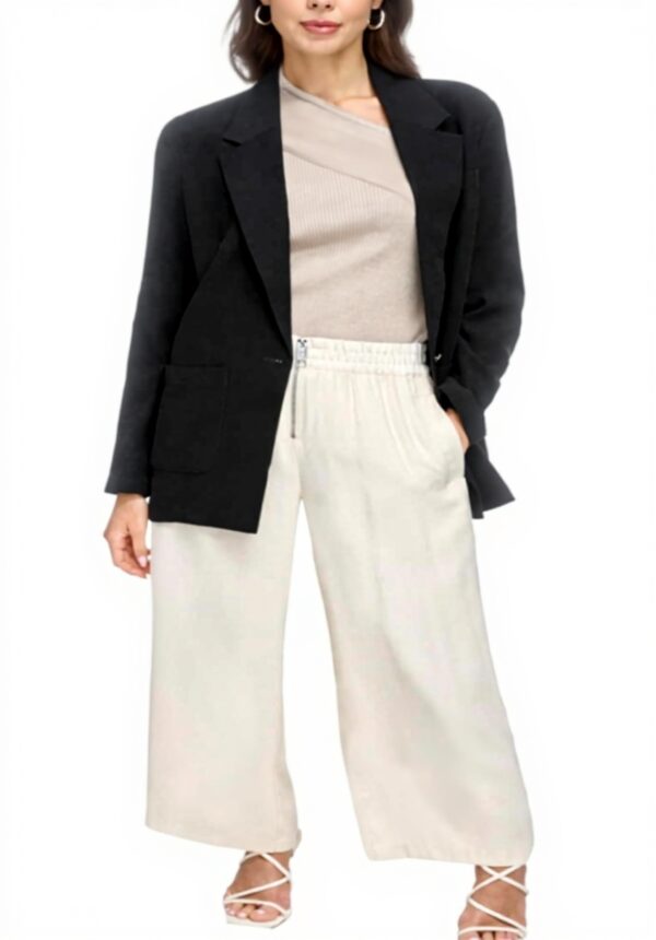 DKNY Veste Business Suit Femme Blazer Classique Noir